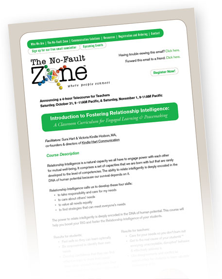 The No-Fault Zone Email Newsletter